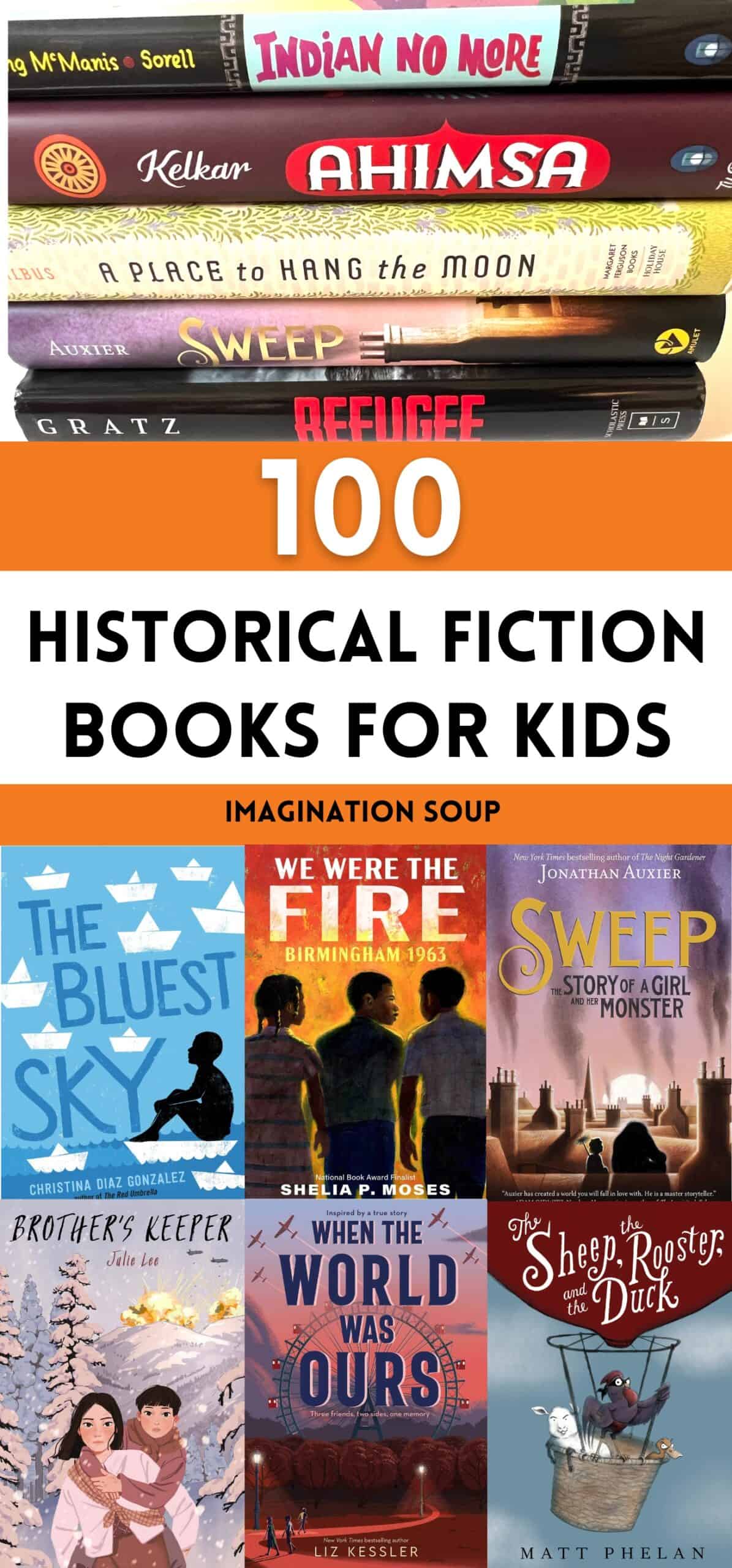 The best historical fiction books show kids a glimpse of the past through the relatable eyes of a story in chapter, middle grade, and YA books. 