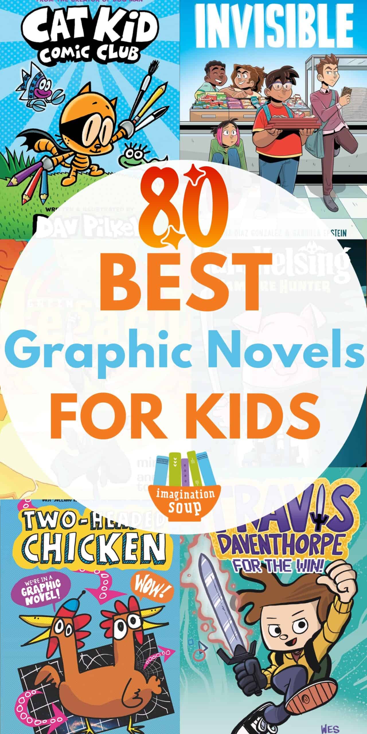 There are so many good graphic novels, how can you pick the best graphic novels for kids? This created book list of recommendations and reviews will help you find the right book for each kid in your life, whether you're a parent, teacher, librarian, or grandparent. Let's dive into graphic novels!

The graphic novel format entices kids into stories with illustrated comics and compelling plots told primarily through dialogue. I love that kids (mine included) get excited to read, read, read because they love the illustrated format. Don't you?