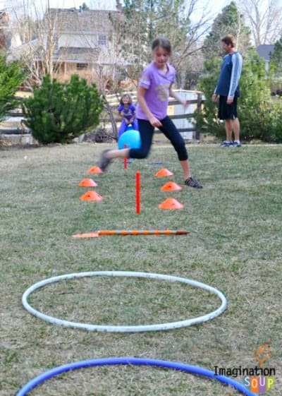 DIY Obstacle Course in the Backyard