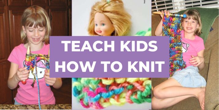 teach kids knitting how to knit